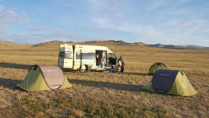 Med unntak av et par netter i Khovd, så campet vi oss gjennom Mongolia og Gobi.